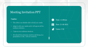 Meeting Invitation PPT Template Presentation & Google Slides