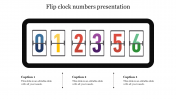 Our Attractive Flip Clock Numbers Presentation Template