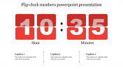 Editable Flip clock numbers PowerPoint Presentation 