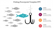 Best Multi-Color Fishing PowerPoint Template PPT Slide
