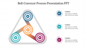 Editable Belt Conveyor Process Presentation PPT Template