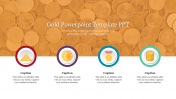 Innovative Gold PowerPoint Template PPT Presentation Slide