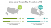 Comparison Country Map Presentation PPT and Google Slides