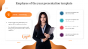 Editable Employee of The Year Presentation Template