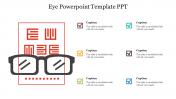 Editable eye PowerPoint Template PPT slide