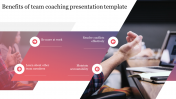 Benefits of team coaching presentation template Design