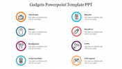 Editable Gadgets Powerpoint Template PPT presentation slide