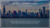 Innovative City Skyline PowerPoint Template Slide