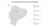 Multicolor Designed Ecuador Map PowerPoint Template