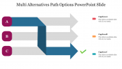 Simple Multi Alternatives Path Options PowerPoint Slide