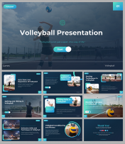 Editable Volleyball PPT And Google Slides Templates
