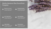 Our Predesigned Marble Business Plan PowerPoint Template