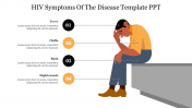 Four Node HIV Symptoms Of The Disease Template PPT