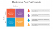 Impressive Matrix Layout PowerPoint Template Design