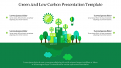 Nice Green And Low Carbon Presentation Template