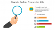 Financial Analysis Presentation Slide With Magnifying Glass