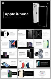 Editable Apple iPhone PPT And Google Slides Template 