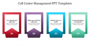 Fantastic Four Noded Call Center Management PPT Template