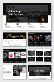 Innovative Online Shop With Car Parts PPT And Google Slides