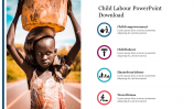 Portfolio Child Labor PowerPoint Download Slide With Icons