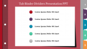 Tab Binder Dividers PPT Presentation and Google Slides