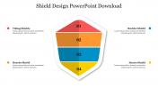 Innovative Shield Design PowerPoint Download Slide