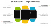 Attractive Smart Watch PPT Template Download Slide