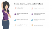 Eight Node Breast Cancer Awareness PowerPoint Slide