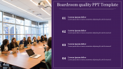 Four Node Boardroom Quality PPT Template PowerPoint