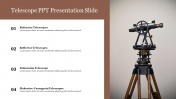 Portfolio Telescope PPT Presentation Slide PowerPoint