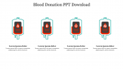 Elegant Blood Donation PPT Download Slide With Blood Bags