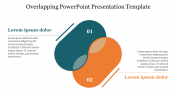 Two Node Overlapping PowerPoint Presentation Template