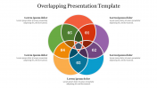 Best Five Node Overlapping Presentation Template Slide
