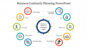 Five Node Business Continuity Planning PowerPoint Slide