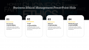 Four Node Business Ethical Management PowerPoint Slide
