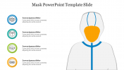 Four Node Mask PowerPoint Template Slide