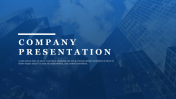 Company Background Presentation Slide - Pack Of 7 Slides