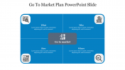 Four Node Go To Market Plan PowerPoint Slide