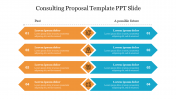 Consulting Proposal Template PPT Slide - Multicolor Arrows