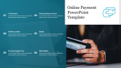 Six Node Online Payment PowerPoint Template Presentation