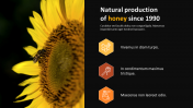 Editable Honey Farming Presentation PPT Slide Template