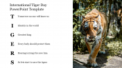 Creative International Tiger Day PowerPoint Template Slide