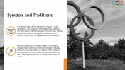 Stunning Olympic Symbols And Traditions PPT Slide Design