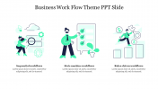 Fascinating Business Work Flow Theme PPT Slide Themes