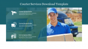 Amazing Courier Services Download Template Presentation