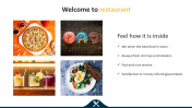 Welcome To Restaurant PPT Template and Google Slides