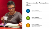 Innovative Women Leader Presentation Slide Template