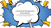 Editable Comic Book Background Presentation Template