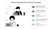 Creative Project Schedule PowerPoint Template Presentation