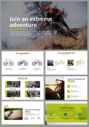 Stunning Biker PowerPoint Template With Pack of 7 Slides